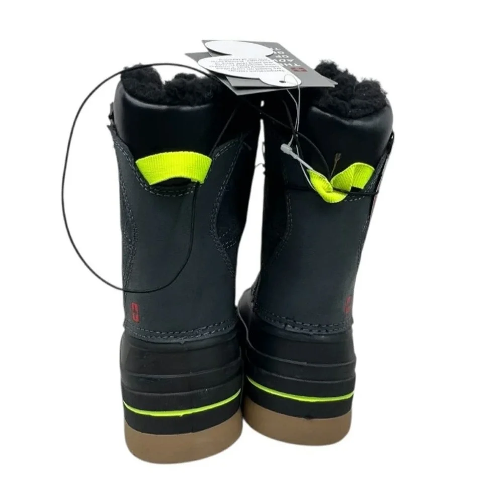 Swiss Tech 11 Black‎ Grey Waterproof Snow Boots Kids Thinsulate Winter NWT